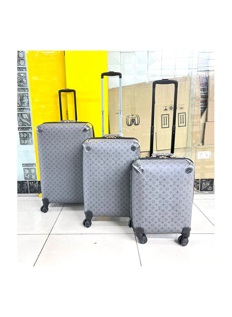 Checked Rolling Luggage Set of 3