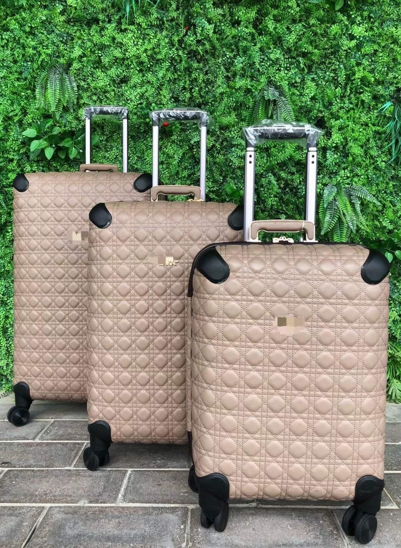 4Wheel Spinner Hard Shell Luggage Trolley Cabin Case Diamond Design Luggage set