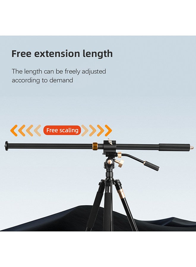 36.6in Tripod Extension Rod Boom Arm for Tripod with Quick Release Plate 10KG/22lbs Load Capacity 2 Adjustable Sections with 1/4in to 3/8in Threaded Screw