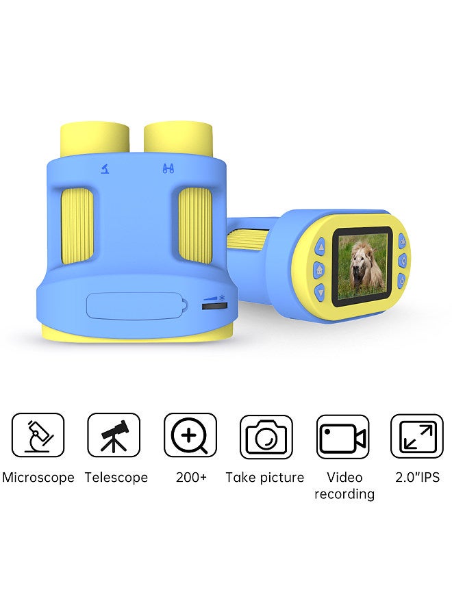 Pocket Microscope & Telescope for Kids Single Lens with LED Light 2
