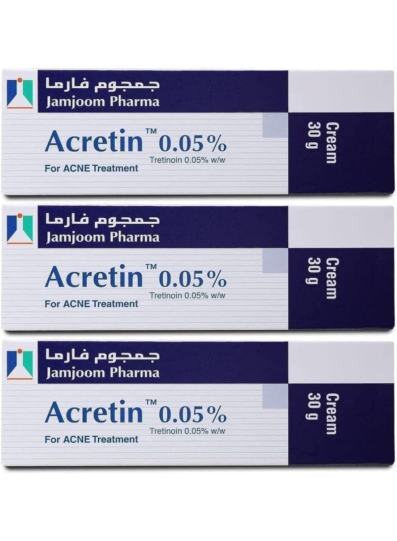 Cream 0.05% For Acne Treatment Cream 30g 3PCS