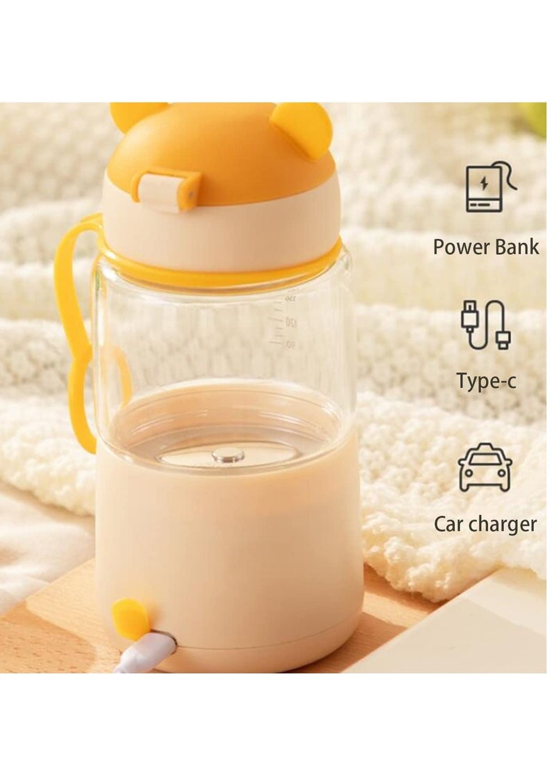 Portable Baby Bottle Warmer, Travel Friendly Milk Warmer Temp Control, 320Ml Instant Water Warmer, Portable Baby Bottle Warmer For Car, Daily, On The Go