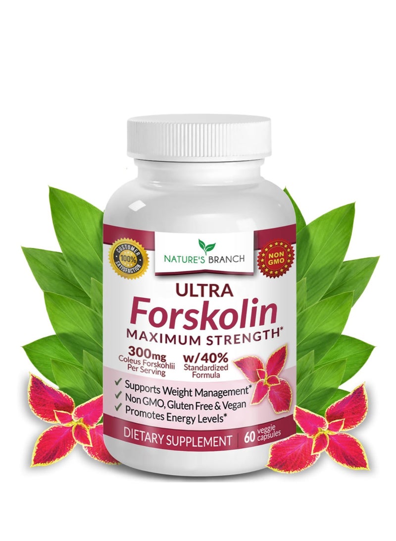 Premium 100% Ultra Pure Forskolin 60 Capsules