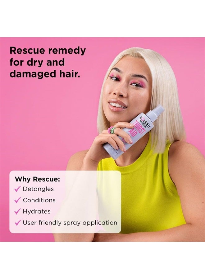 97% Natural Thirst Aid Conditioning and Detangling Spray, Leave In Hair Detangler Treatment for Dry and Damaged Hair, with Sweet Almond Oil, Sulphate Free Vegan Haircare 200ml