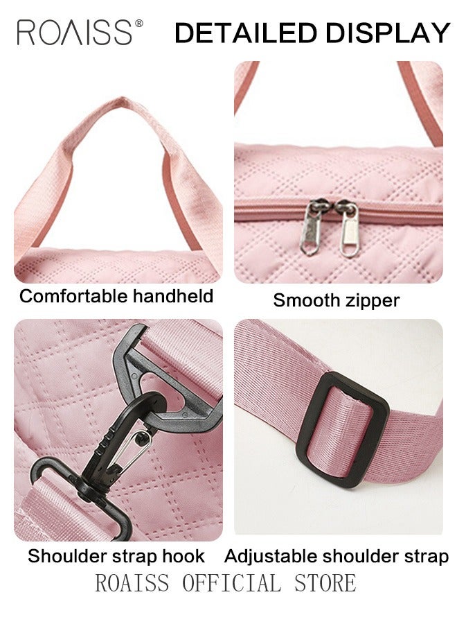 Large Capacity Duffle Bag and a Small Zipper Pouch Bag Combination Set Unisex Multi Functional Waterproof Shoulder Crossbody Bags Sets for Travel Business Trip or Gym Suitable for both Women and Men