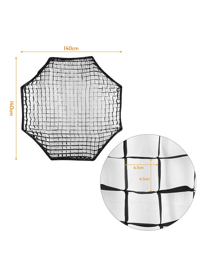 140cm/ 55in Photography Octagon Softbox Grid Black Honeycomb Grid Softbox Reflector Portrait Products Photographic Accessories