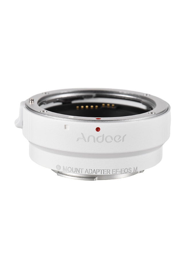 EF-EOSM Lens Mount Adapter Support Auto-Exposure Auto-Focus and Auto-Aperture for Canon EF/EF-S Series Lens to EOS M EF-M M2 M3 M10 Camera Body Support Image Stability