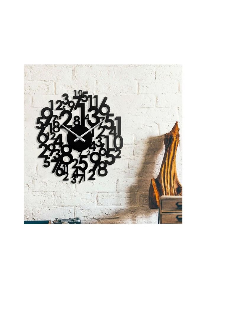 Scattered Numbers Acrylic Wall Clock
