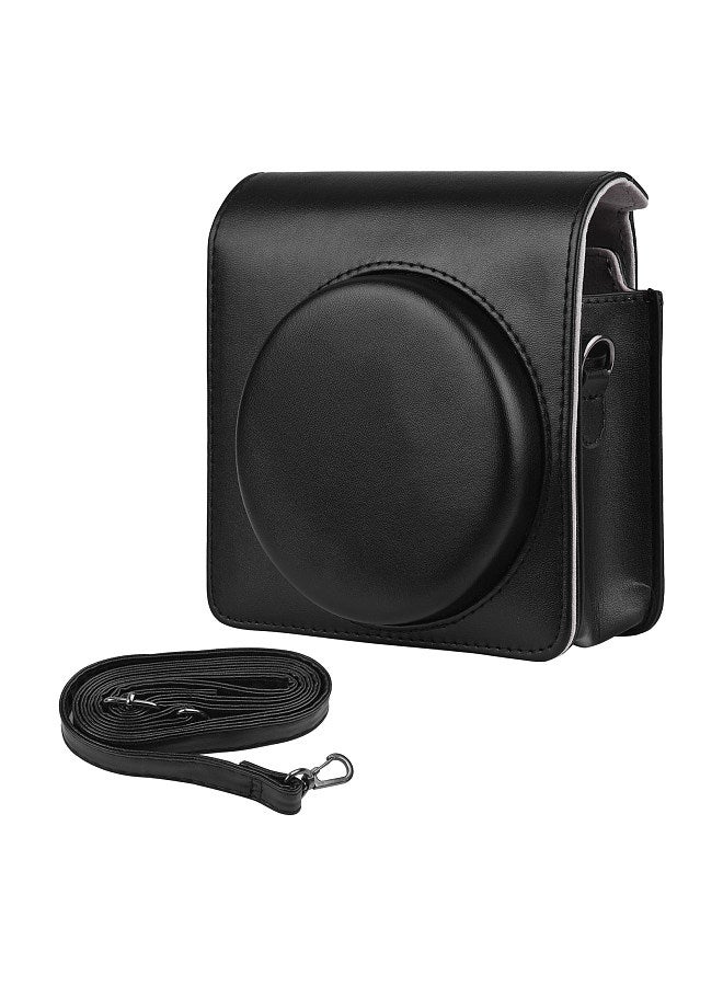 Portable Instant Camera Case Carry Bag PU Leather with Shoulder Strap Compatible with Fujifilm Fuji SQUARE SQ1 Instant Camera