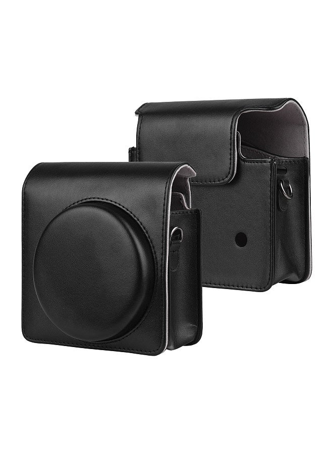 Portable Instant Camera Case Carry Bag PU Leather with Shoulder Strap Compatible with Fujifilm Fuji SQUARE SQ1 Instant Camera