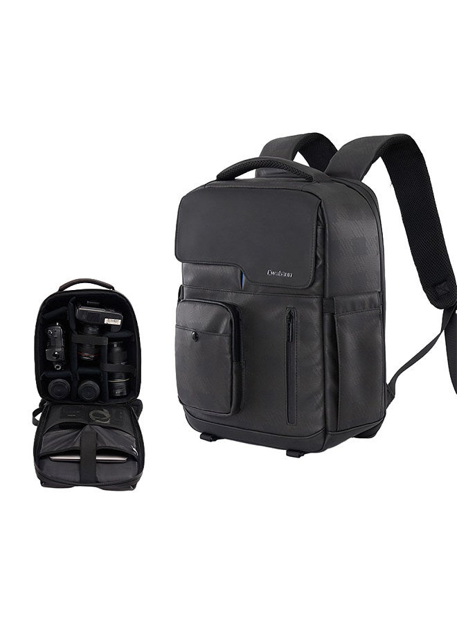 D97 Photography Camera Bag Camera Backpack Waterproof Compatible with Canon/Nikon/Sony/Digital SLR Camera Body/Lens/Tripod/15.6in Laptop/Water Bottle