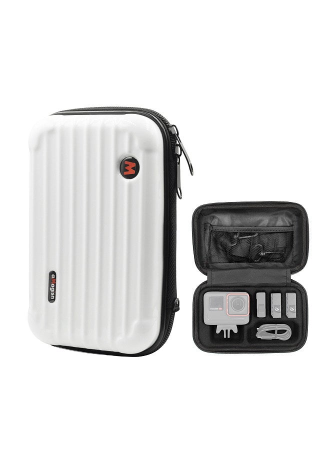 AC03 Sports Camera Case Portable Storage Bag for Camera with Semi-open Design Detachable Interior Organizer Camera Protective Bag with Straps Compatible with Insta 360 Ace