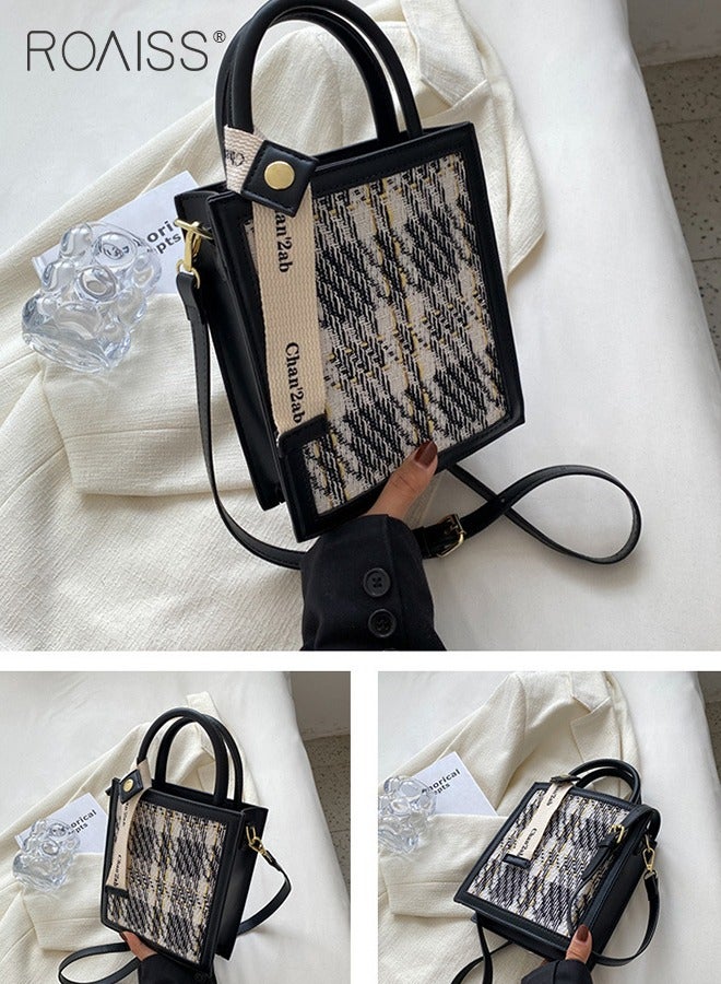 Women Stylish Crossbody Bag with Top Handle, Mini Shoulder Bag with Adjustable Strap, Elegant Chic Handbag for Ladies, Ideal for Dating, Shopping and Everyday Use