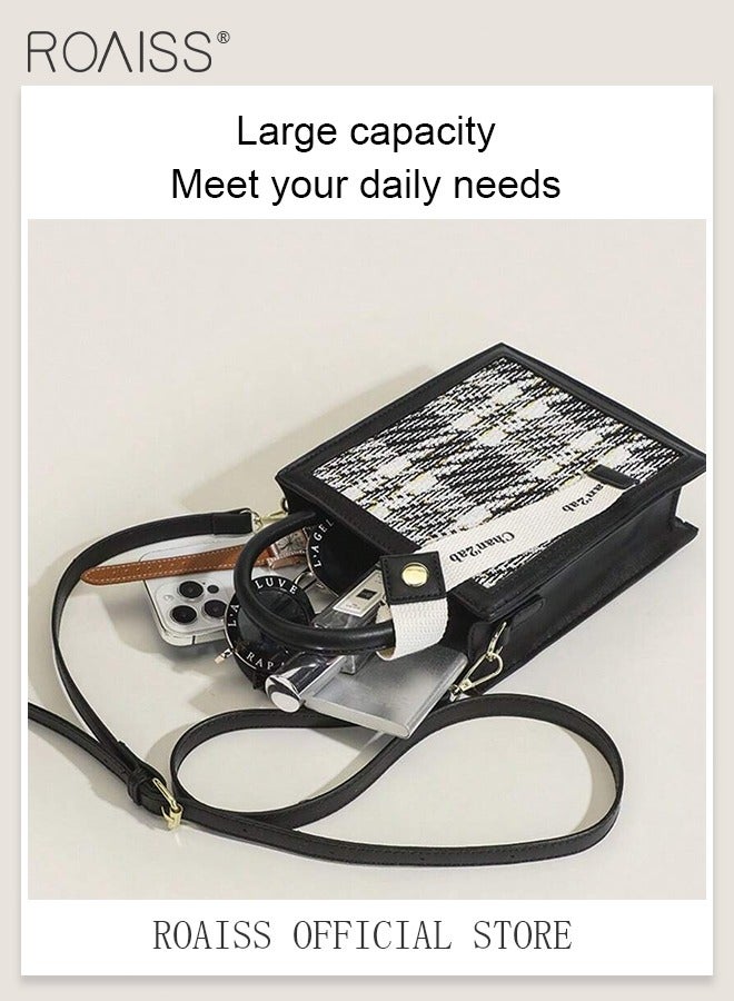 Women Stylish Crossbody Bag with Top Handle, Mini Shoulder Bag with Adjustable Strap, Elegant Chic Handbag for Ladies, Ideal for Dating, Shopping and Everyday Use