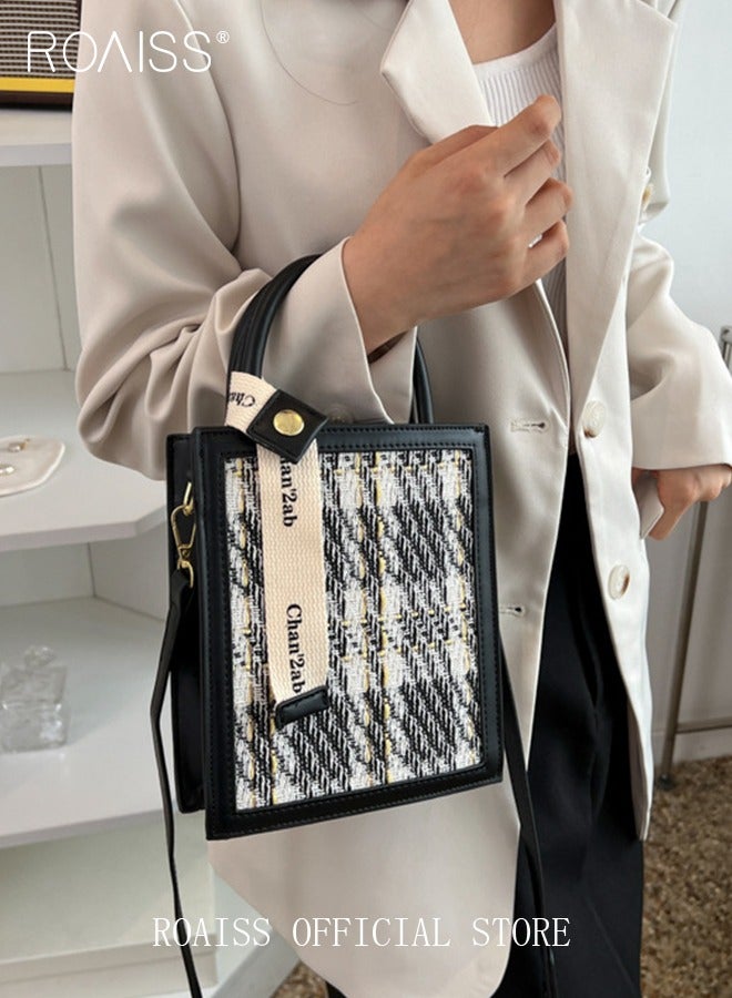 Women Stylish Crossbody Bag with Top Handle, Mini Shoulder Bag with Adjustable Strap, Elegant Chic Handbag for Ladies, Ideal for Dating, Shopping and Everyday Use