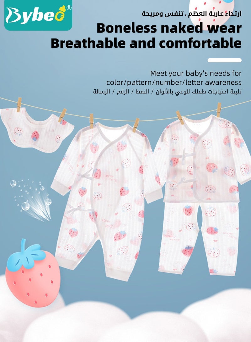 24PCS Newborn Baby Gift Set, Newborn Layette Gift Set for Boys and Girls, Babies Essential Clothes Accessories with Baby Blanket, 100% Premium Cotton,  for Spring Summer Autumn Winter Four Seasons