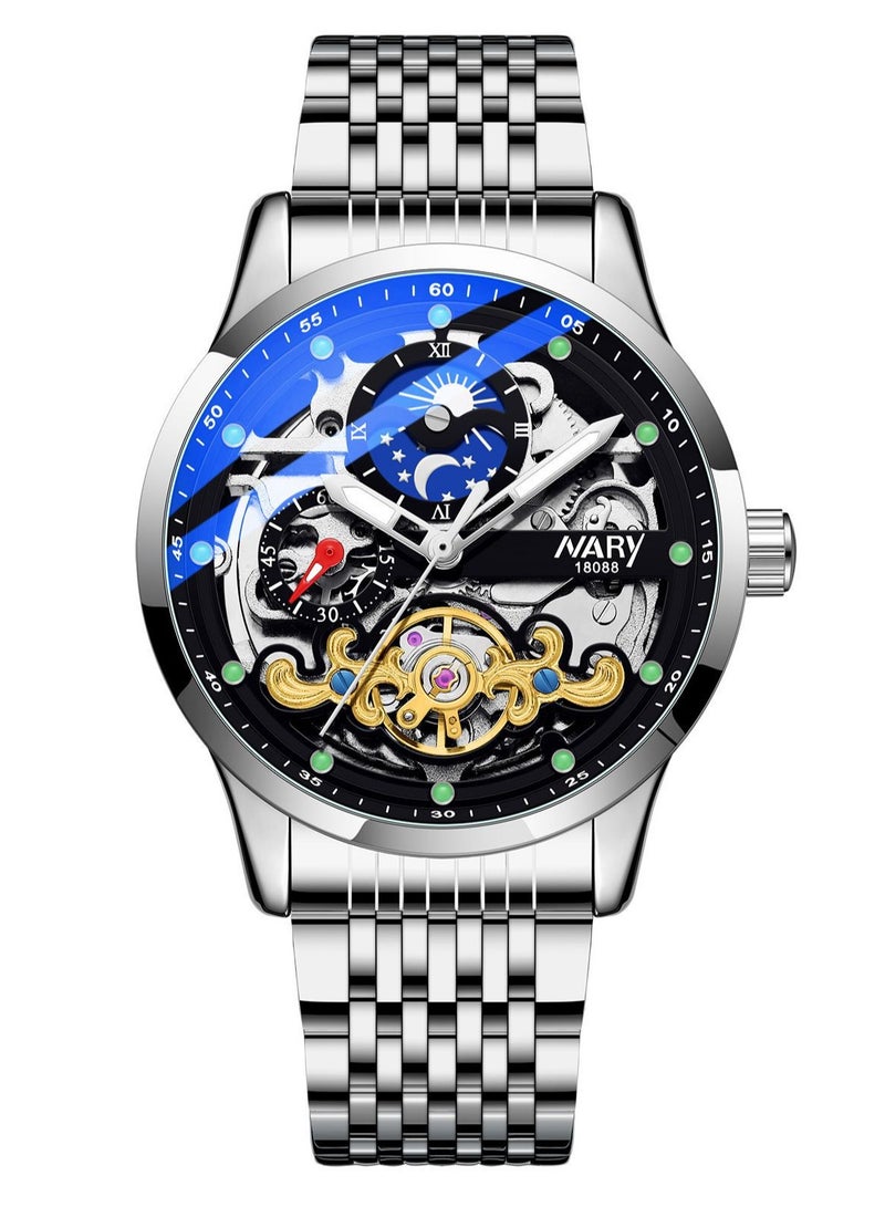 Men's Hollow Three-Dimensional Waterproof Fully Automatic Mechanical Watch