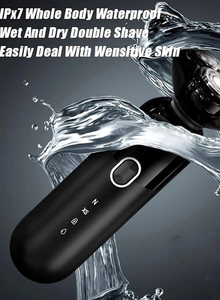 Head Shavers for Bald Men, Men's Electric Shaver Wet & Dry Beard Trimmer Ipx7 Waterproof Rechargeable Electric Razor Magnetic Cutter Head