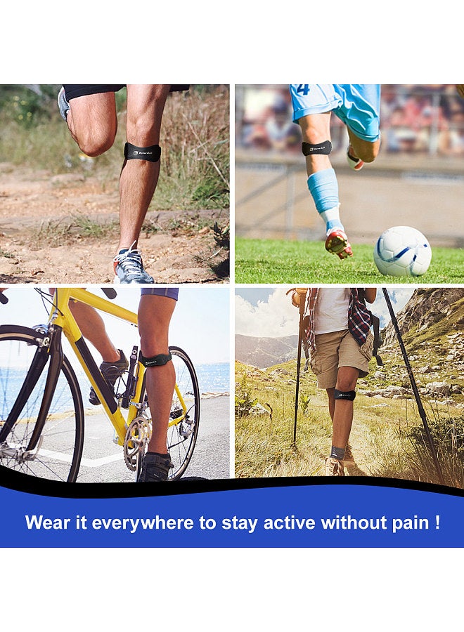 1pc Patella Protective Support Strap Knee Shock Absorption Adjustable Belt Breathable Pressured Protector for Men Women Sports