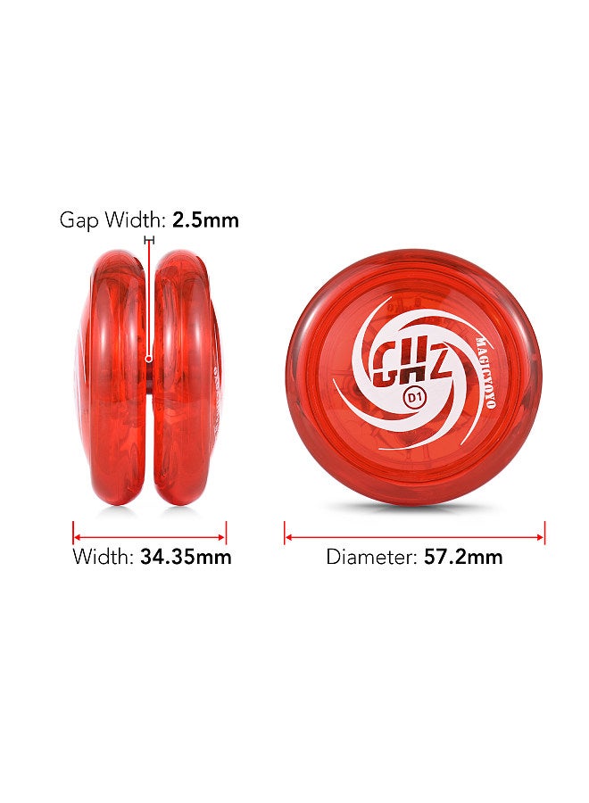 Responsive Yoyo for Kids Yo-Yo Ball with 5 Replacement Strings Glove Storage Pouch for Beginners
