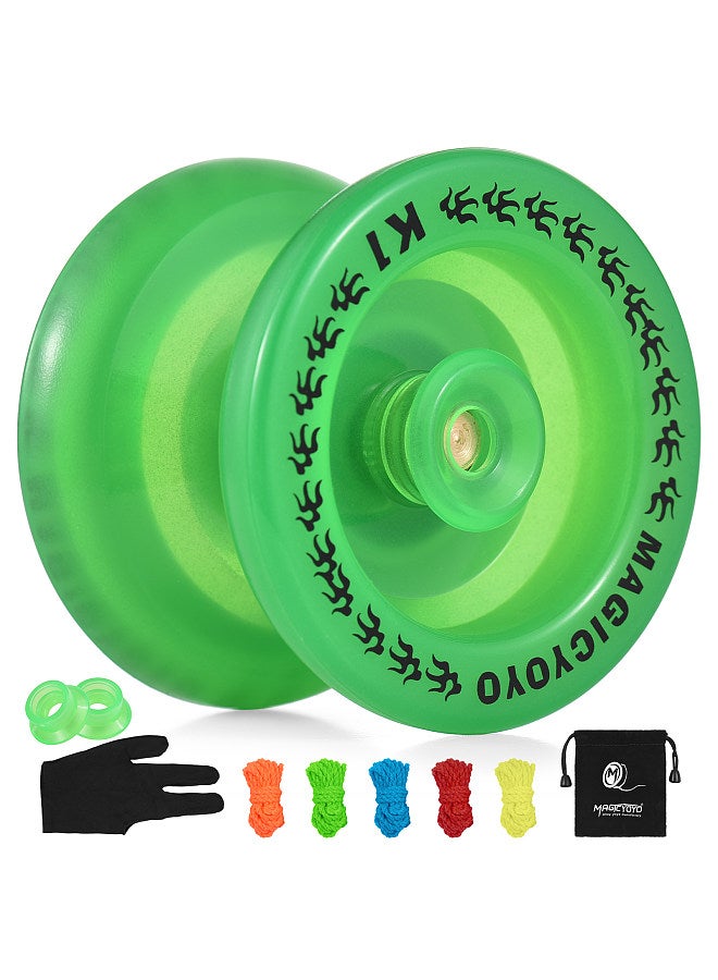 Unresponsive Yoyo for Kids Yo-Yo Ball with 5 Replacement Strings Glove Storage Pouch