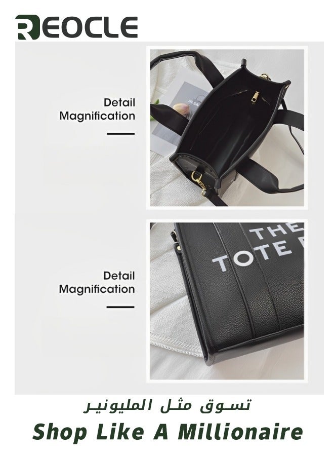 Tote Bag One-shoulder Cross-body Women's Bag Handbag Versatile Commuting Large-capacity Women's Bag Casual Simple Exquisite Workmanship Hardware Reinforcement