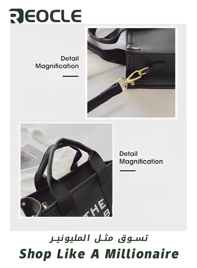 Tote Bag One-shoulder Cross-body Women's Bag Handbag Versatile Commuting Large-capacity Women's Bag Casual Simple Exquisite Workmanship Hardware Reinforcement