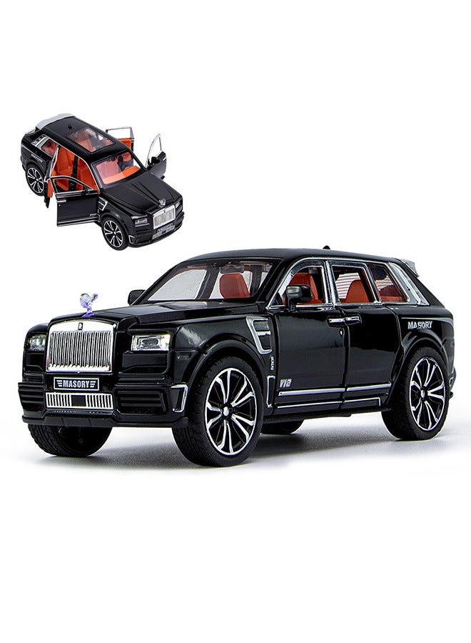 1:32 Scale Simulation Alloy Track Sports Miniature Model Diecast Metal Pull Back Action Car Toy with Light Sound and 6 Openable Doors