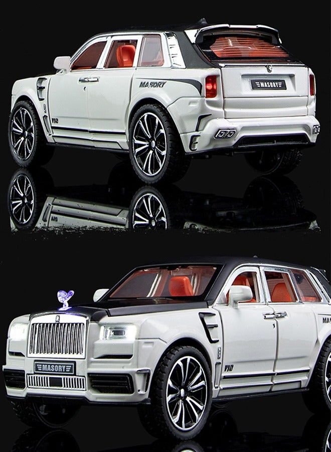 1:32 Scale Simulation Alloy Track Sports Miniature Model Diecast Metal Pull Back Action Car Toy with Light Sound and 6 Openable Doors