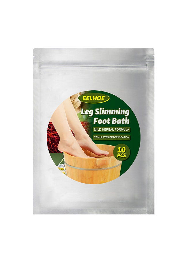 EELHOE 10Pcs Leg Slimming Foot Bath Bags Mild Herbal Formula Increase Blood Circulation Stimulate Detoxification Reduce Leg Edema