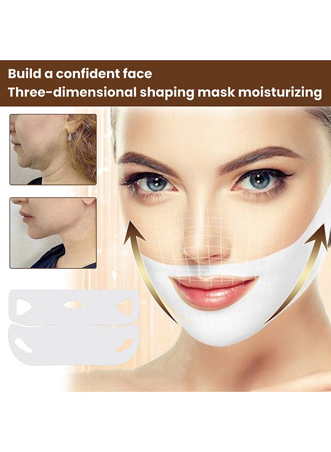 EELHOE 1 Pack Instant Face Lifting V-line Lifting Mask Skin-friendly Anti-slip Firm Skin Reshape Face Tighten Wrinkles