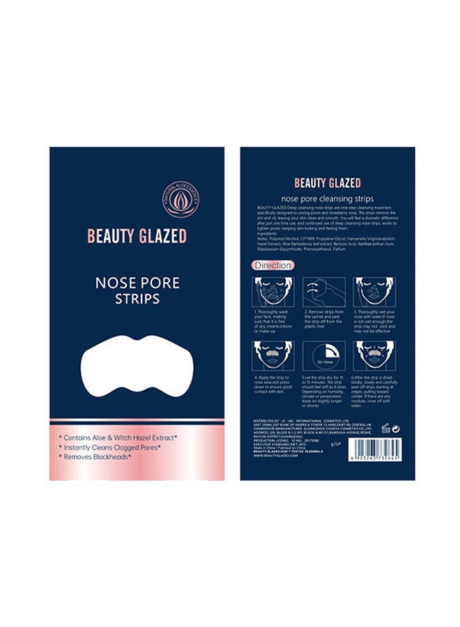 BEAUTY GLAZED Nose Blackhead Remover Deep Cleansing Nose Pore Strips Cleaner