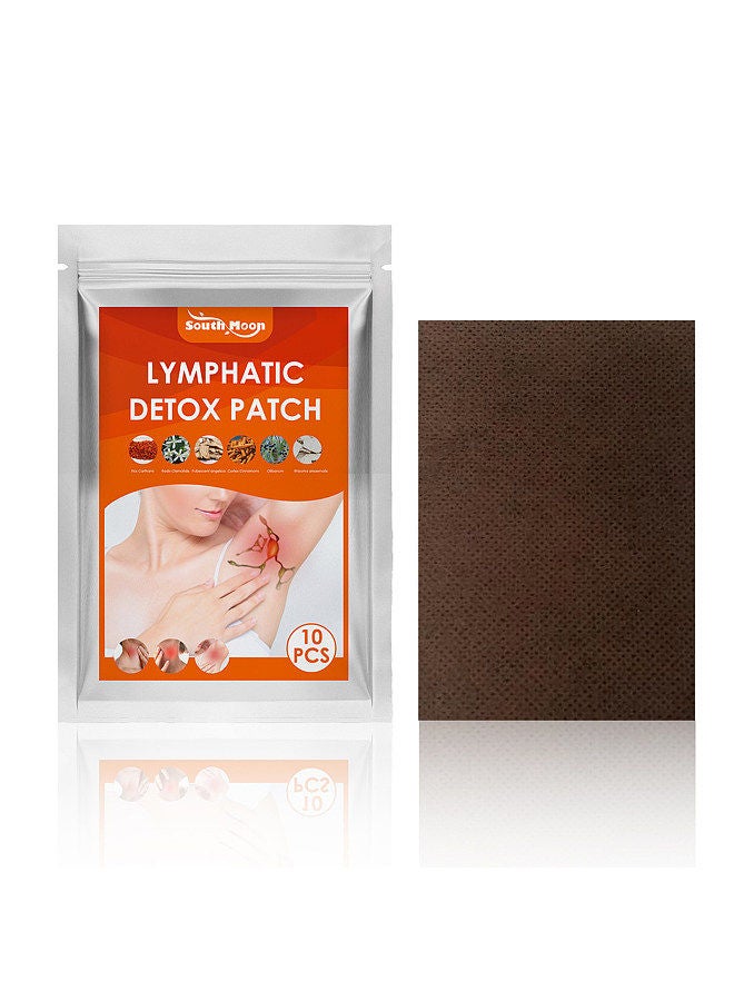South Moon 10Pcs Lymphatic Detox Patches Accessory Mammary Lymph Patch Lymphatic Drainage Swelling Relief
