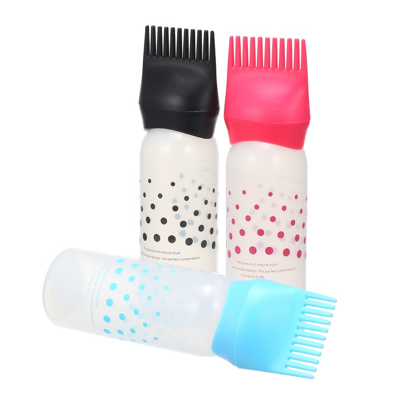 Hair Dyeing Coloring Applicator Bottles Root Comb Black 17X4.5X4.5cm