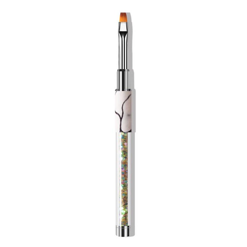 UV Gel Nail Liner Pen With Glitter Handle Multicolour