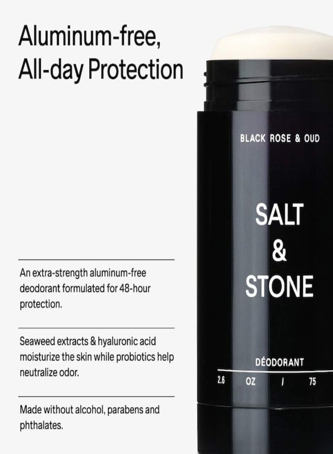 Salt & Stone Black Rose & Oud Extra Strength Aluminum Free Deodorant 75g