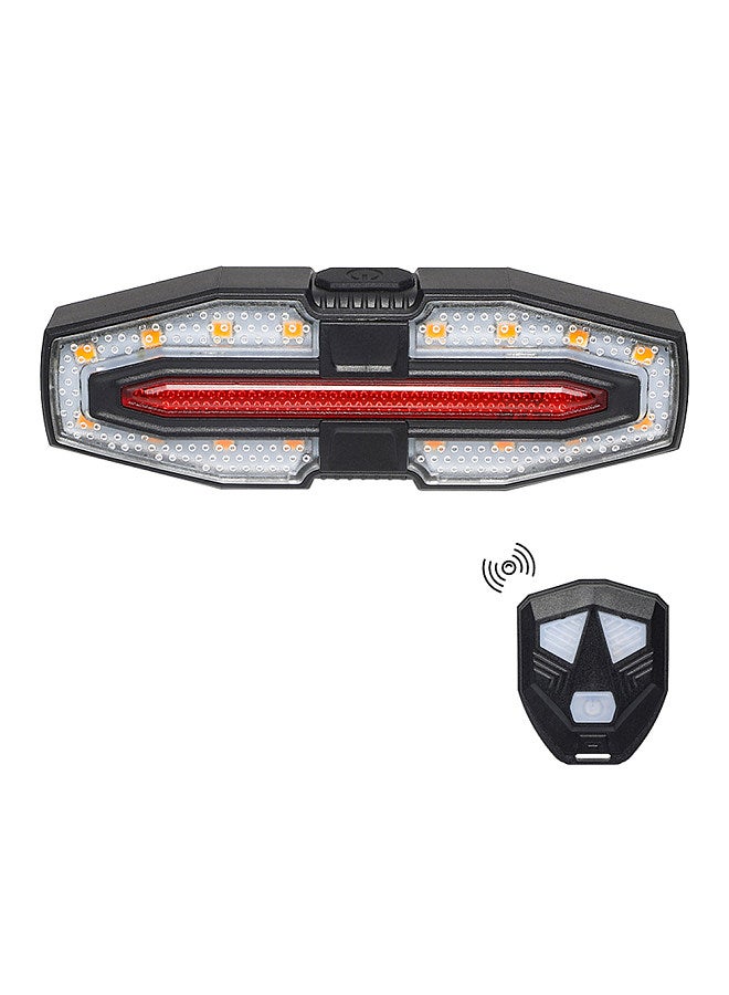 Bike TailLight Compact Size Night Cycling Light Dual-Color Bicycle Tail Light RainProof Bike Rear Lamp USB Rechargeable Remote Control Turn Signal Bicycle TailLamp