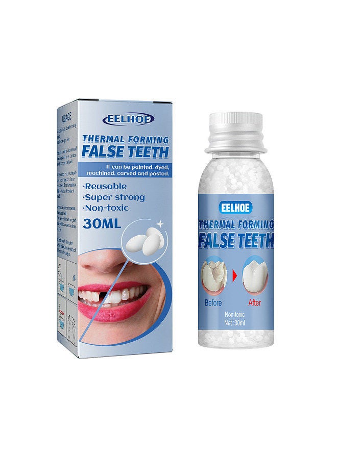 EELHOE Thermal Forming False Teeth Tooth Repair Kit Tooth Repair Granules for Missing and Broken Tooth Temporary Teeth Filling Repair Kit