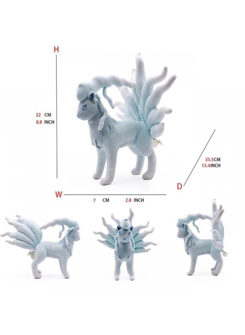 1-Piece Pocket Monsters Figure Ninetales Plush Toys 22cm