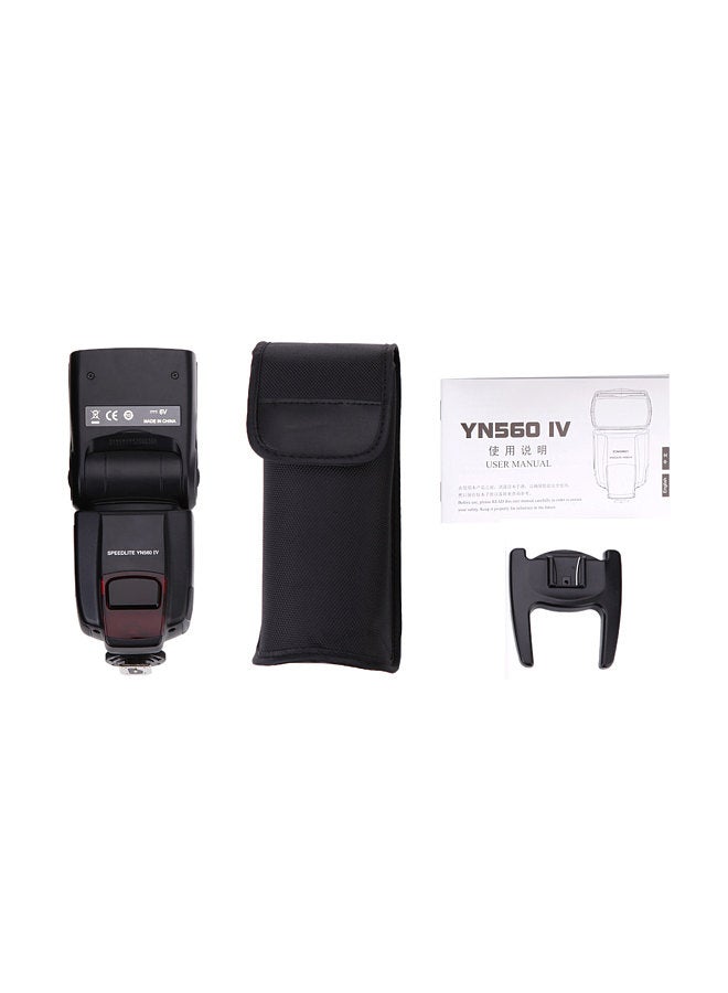 YN560 IV Universal 2.4G Wireless Speedlite Flash On-camera Master Slave Speedlight GN58 High Speed Recycling Replacement for Canon Nikon Sony DSLR Camera