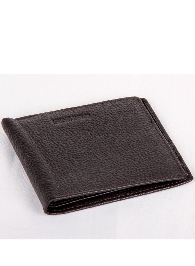 Genuine Leather Hand-Crafted Wallet For Men, Bifold Leather Wallet, Brown