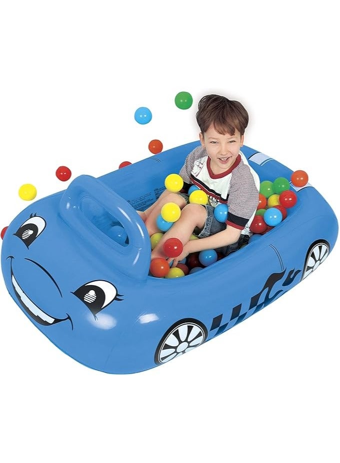 Inflatable car toy for children, blue color