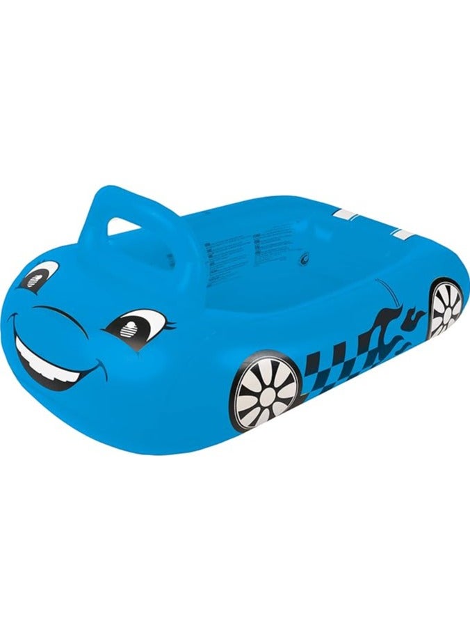 Inflatable car toy for children, blue color