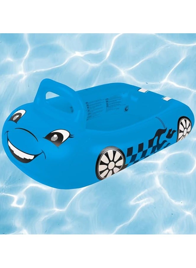 Inflatable car toy for children, blue color