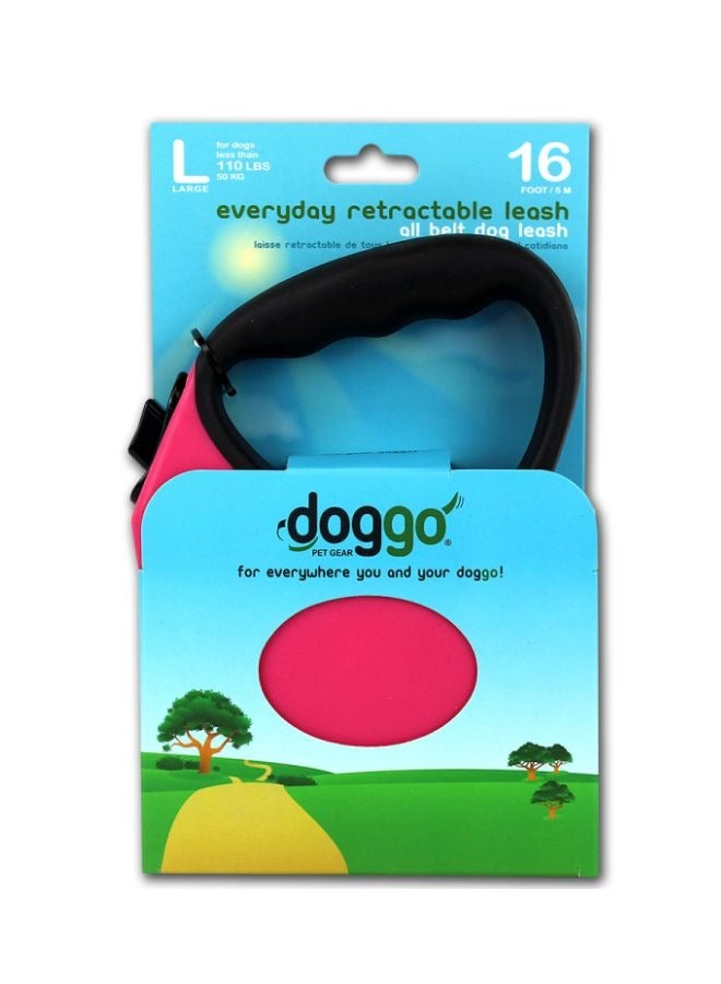 Doggo everyday retractable leash 5m Large pink