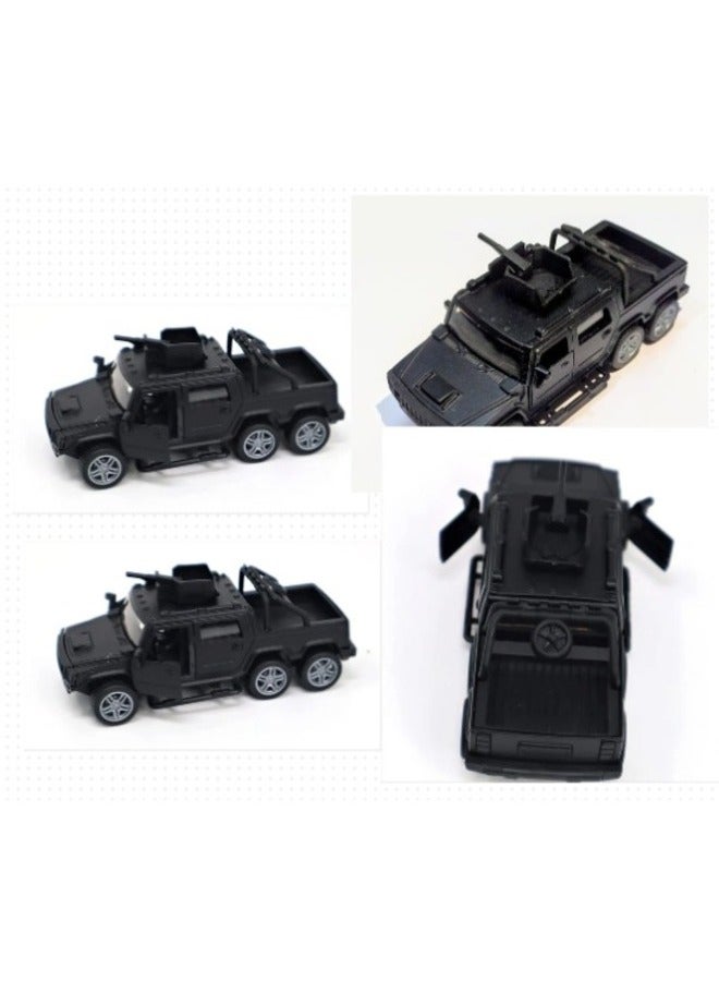 4pcs Metal Jeep Toy with Openable Doors for Kids