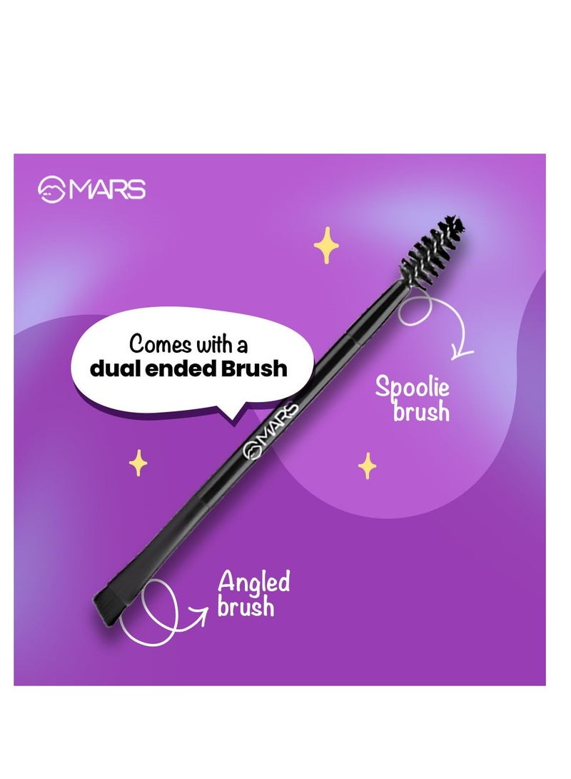 MARS Eyelove Multi Pods Gel Eyeliner and Eyebrow Powder With Dual Ended Brush   Smudge Proof and Water Proof   Long Lasting   Rich Pigmentation   Inbuilt Mirror for Touch up  Black