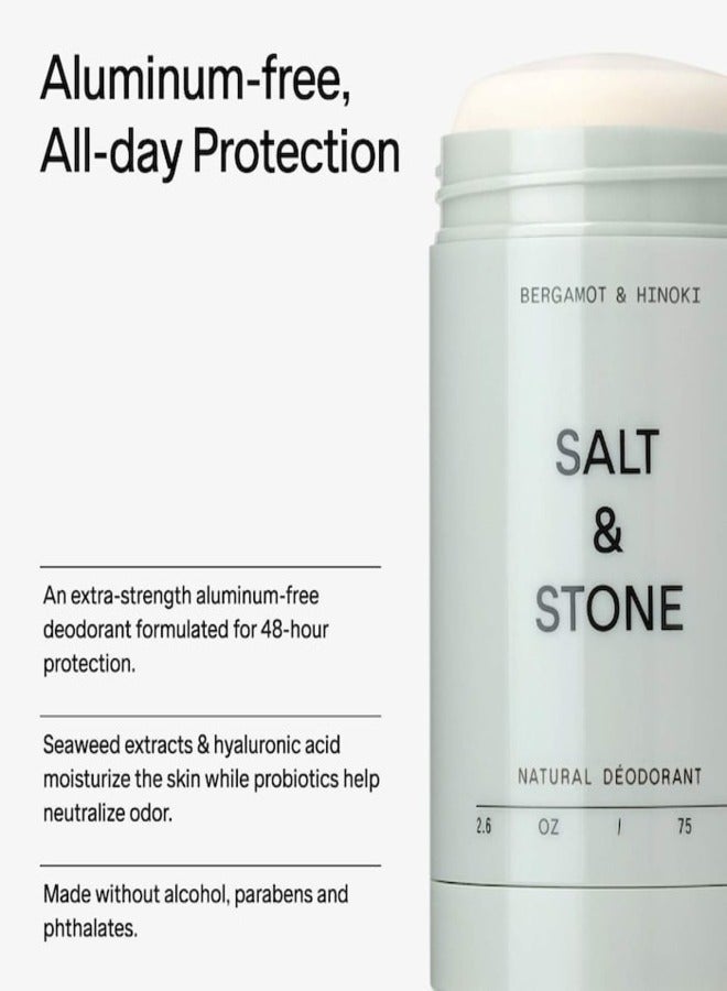 Salt & Stone Bergamot & Hinoki Extra Strength Aluminum Free Deodorant 28g