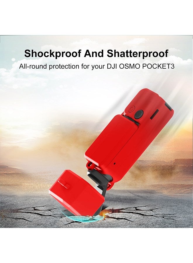 PU894 Camera Protector Case Silicone Cover Camera Case Anti-Scratch Compatible with DJI OSMO Pocket 3
