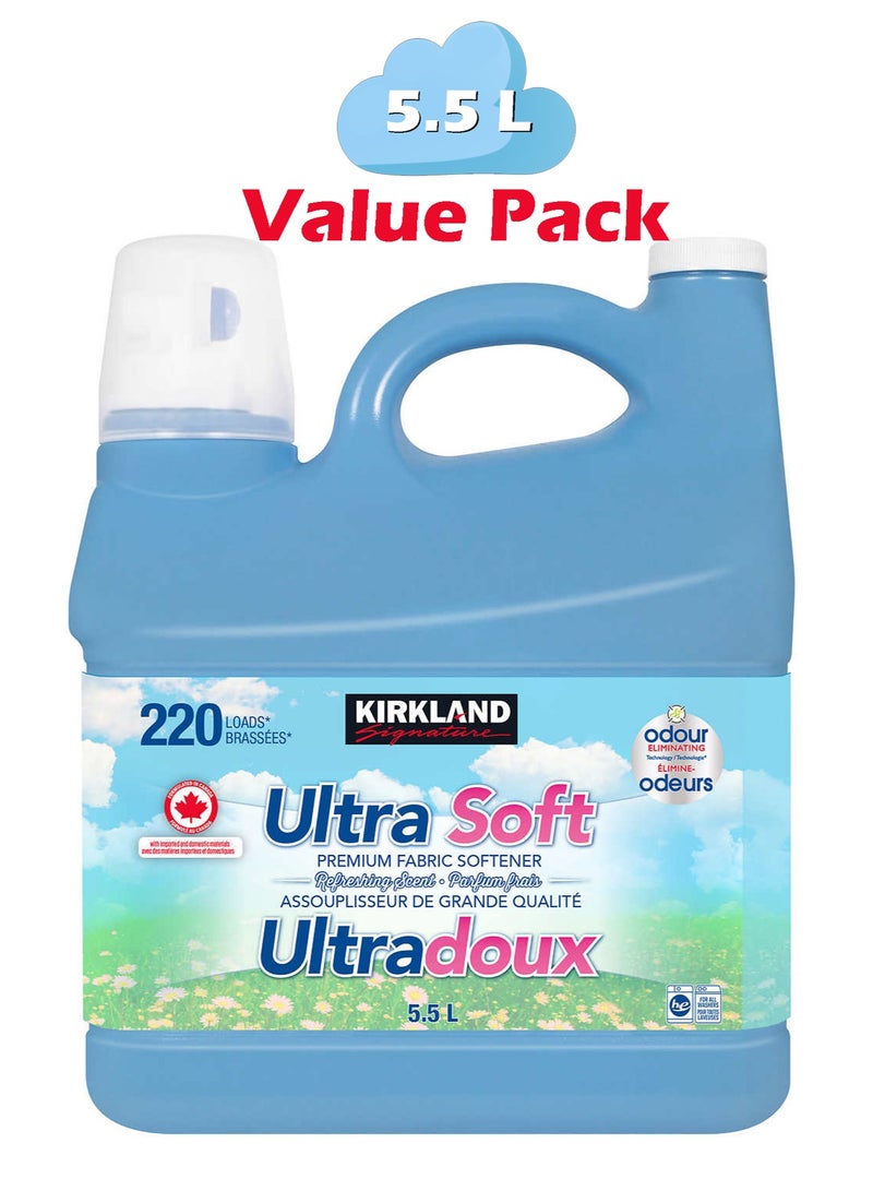 Ultra Soft Fabric Softener For Sensitive Skin 220 wash loads 5.5 Litres